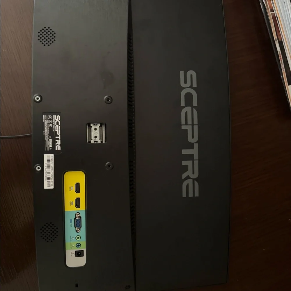 Black Curved Monitor(with box and cords )